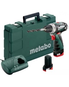 Дрель-шуруповерт PowerMaxx BS Basic 600080500 (с 2-мя АКБ 2 Ah) Metabo