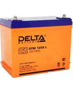 Аккумулятор для ИБП DTM 1255 L (12В/55 А·ч) Delta