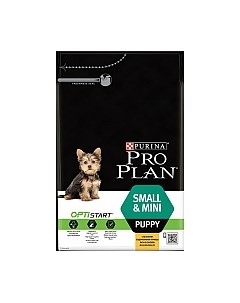 Сухой корм для собак Puppy Small & Mini с курицей и рисом Pro plan