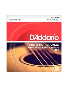 Струны для акустической гитары D'addario