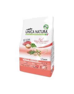 Сухой корм для кошек Natura Indoor ягненок, рис, горох Unica