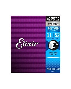 Струны для акустической гитары 11025 11-52 Elixir strings