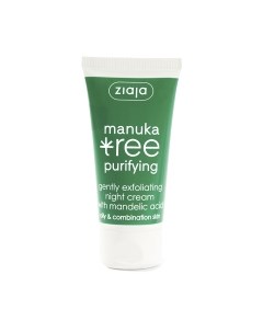 Крем для лица Manuka Tree ночной мягко отшелушивающий с миндальной кислотой Ziaja