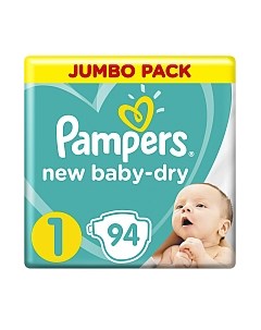 Подгузники детские New Baby-Dry 1 Newborn Pampers