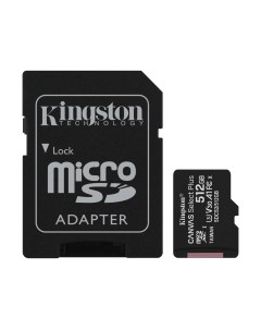 Карта памяти MicroSDXC Canvas Select Plus 100R Class 10 UHS-I U3 SDCS2/512GB Kingston