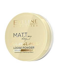 Пудра компактная Matt My Day Loose Powder Banana Eveline cosmetics