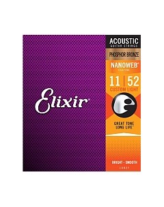 Струны для акустической гитары 16027 11-52 Elixir strings