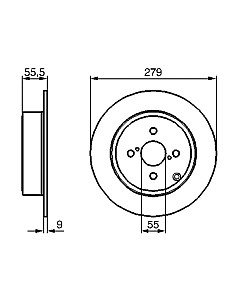 Тормозной диск 0986479149 Bosch