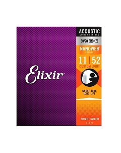 Струны для акустической гитары 11027 11-52 Elixir strings