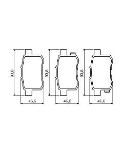 Тормозные колодки 0986494338 Bosch