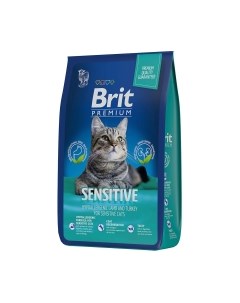 Сухой корм для кошек Premium Cat Sensitive с ягненком и индейкой / 5049745 Brit