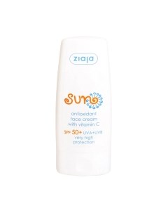 Крем для лица Солнцезащитный Sun антиоксидант c витамином С SPF 50+ Ziaja