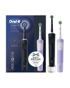 Набор электрических зубных щеток Pro DUO Black-Pinc Oral-b