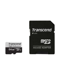 Карта памяти MicroSDXC 64GB + адаптер (TS64GUSD350V) Transcend