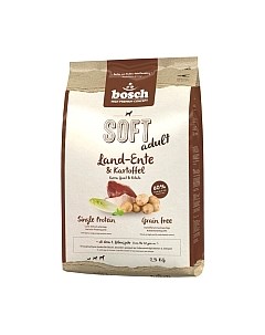 Полувлажный корм для собак Soft Adult Grain Free Duck&Potatoes Bosch petfood