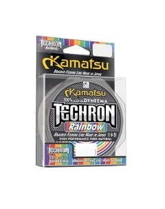 Леска плетеная Techron Rainbow 0.40мм 100м / 254100040 Kamatsu