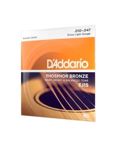 Струны для акустической гитары EJ15 D'addario