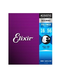 Струны для акустической гитары 11125 16-56 Elixir strings