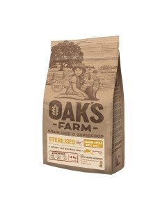 Сухой корм для кошек Oak's farm