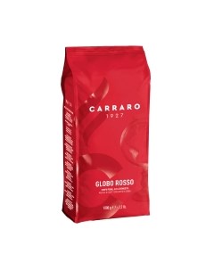 Кофе в зернах Globo Rosso 30% арабика, 70% робуста Carraro