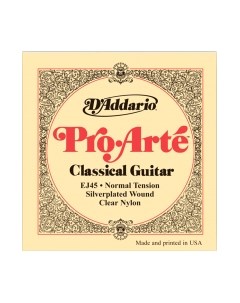 Струны для классической гитары EJ45 Pro Arte Normal D'addario