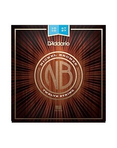 Струны для 12 струнной гитары D'addario