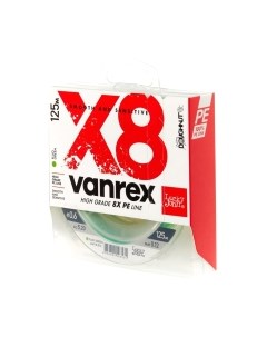 Леска плетеная Vanrex x8 Braid Fluo Green 125/012 / LJ4118-012 Lucky john