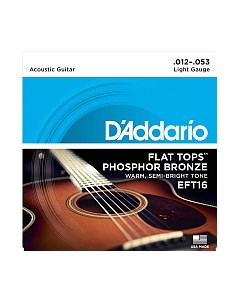 Струны для акустической гитары EFT16 D'addario