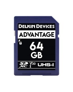 Карта памяти Advantage SDXC 64GB 633X UHS-I (Class 10) V30 (DDSDW63364GB) Delkin