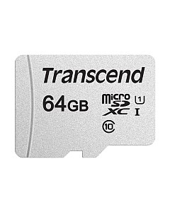 Карта памяти microSDXC 64GB UHS-I V30 (TS64GUSD300S) Transcend