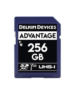 Карта памяти Advantage SDXC 256GB 633X UHS-I (Class 10) V30 (DDSDW633256G) Delkin