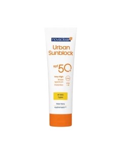 Крем солнцезащитный Urban Sunblock SPF50+ для всех типов кожи Novaclear