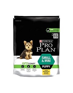 Сухой корм для собак Puppy Small & Mini с курицей и рисом Pro plan