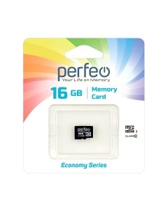 Карта памяти MicroSDHC 16GB (Class 10) PF16GMCSH10ES Perfeo