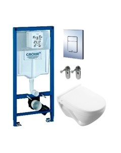 Унитаз подвесной с инсталляцией Grohe