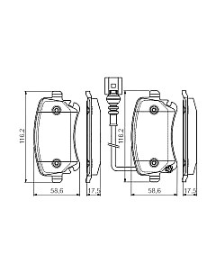 Тормозные колодки Bosch