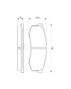 Тормозные колодки Bosch