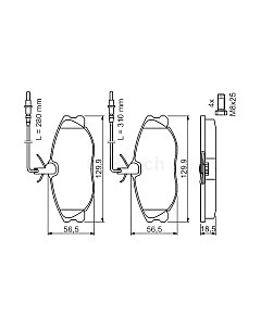 Тормозные колодки Bosch