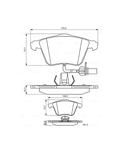 Тормозные колодки Bosch