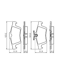 Тормозные колодки Bosch