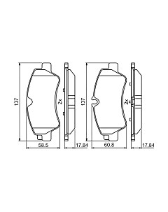 Тормозные колодки Bosch