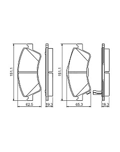 Тормозные колодки Bosch