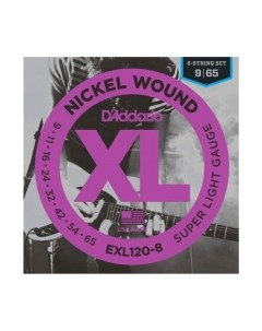 Струны для электрогитары EXL-120-8 D'addario