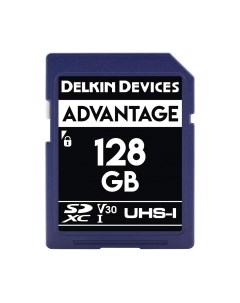 Карта памяти Devices Advantage SDXC 128GB 633X UHS-I (Class 10) V30 Delkin