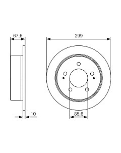 Тормозной диск 0986479U21 Bosch