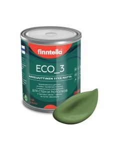 Краска Eco 3 Wash and Clean Vihrea / F-08-1-1-LG86 Finntella