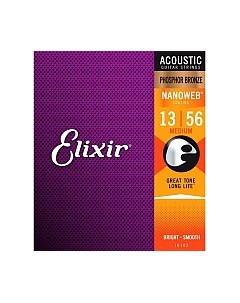 Струны для акустической гитары 16102 13-56 Elixir strings