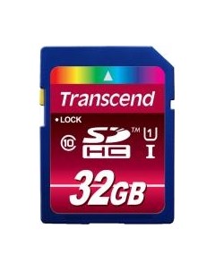 Карта памяти SDHC Class 10 UHS-I 32Gb (TS32GSDHC10U1) Transcend