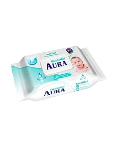 Влажные салфетки детские Aura