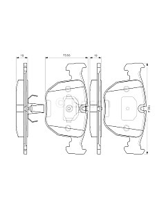 Тормозные колодки Bosch